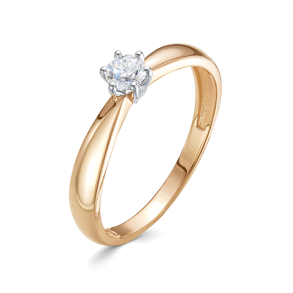 Кольцо из золота с бриллиантом