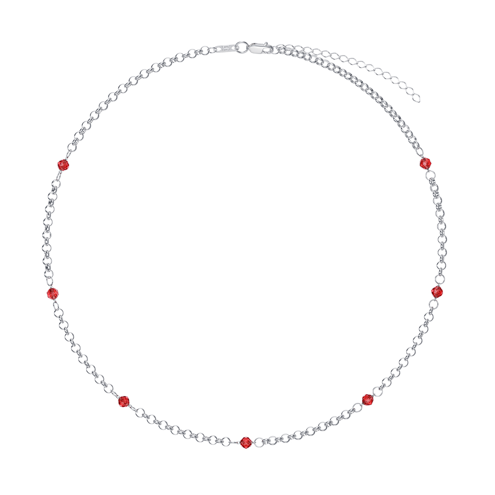 Колье из серебра с гранатом