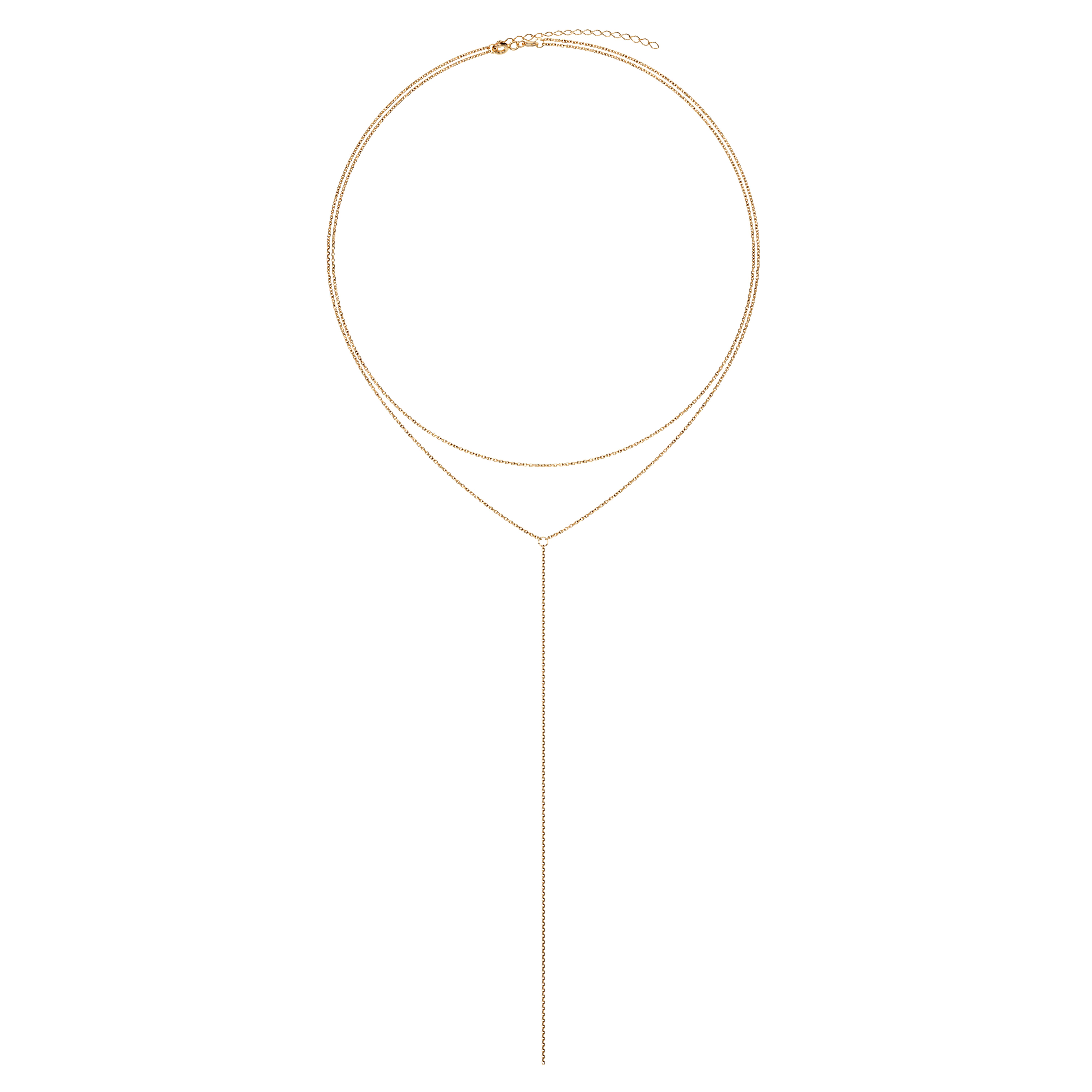 Колье из красного золота 585, плетение «Кобра»