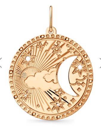 Подвеска из красного золота