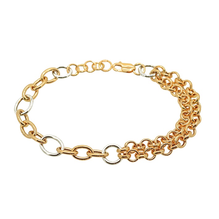 Браслет из комбинированного золота