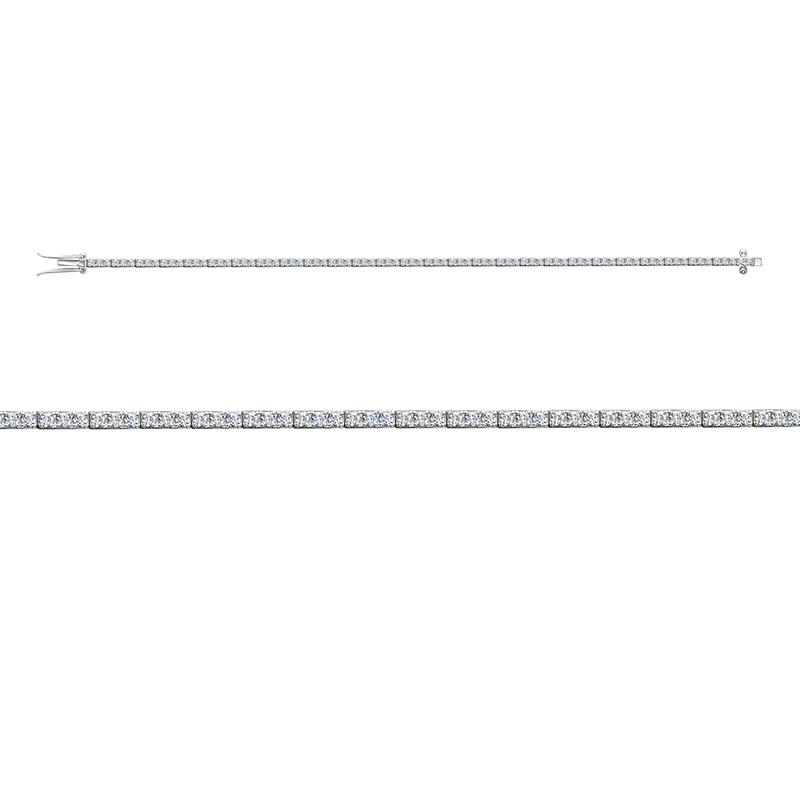 Браслет из белого золота с бриллиантами