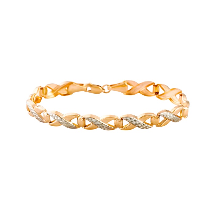 Браслет из комбинированного золота