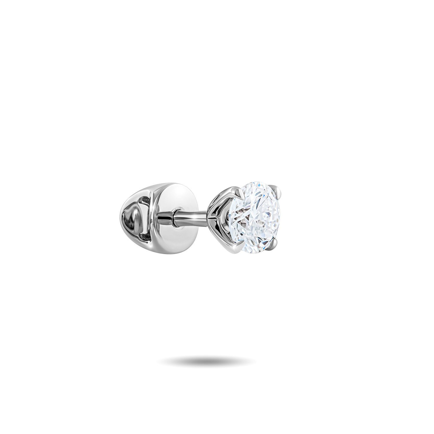 Моносерьга из белого золота с бриллиантом