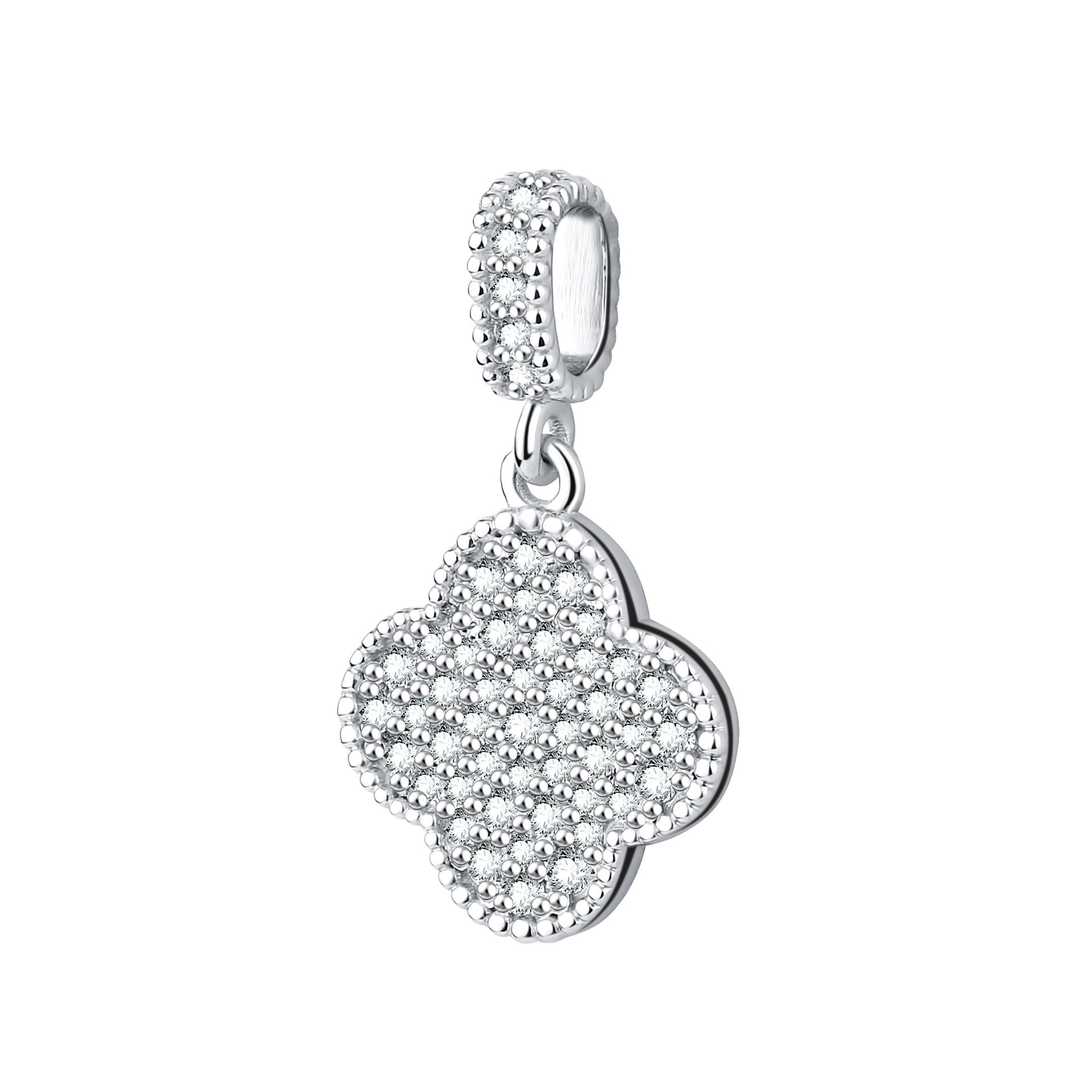 Подвеска из серебра с фианитами