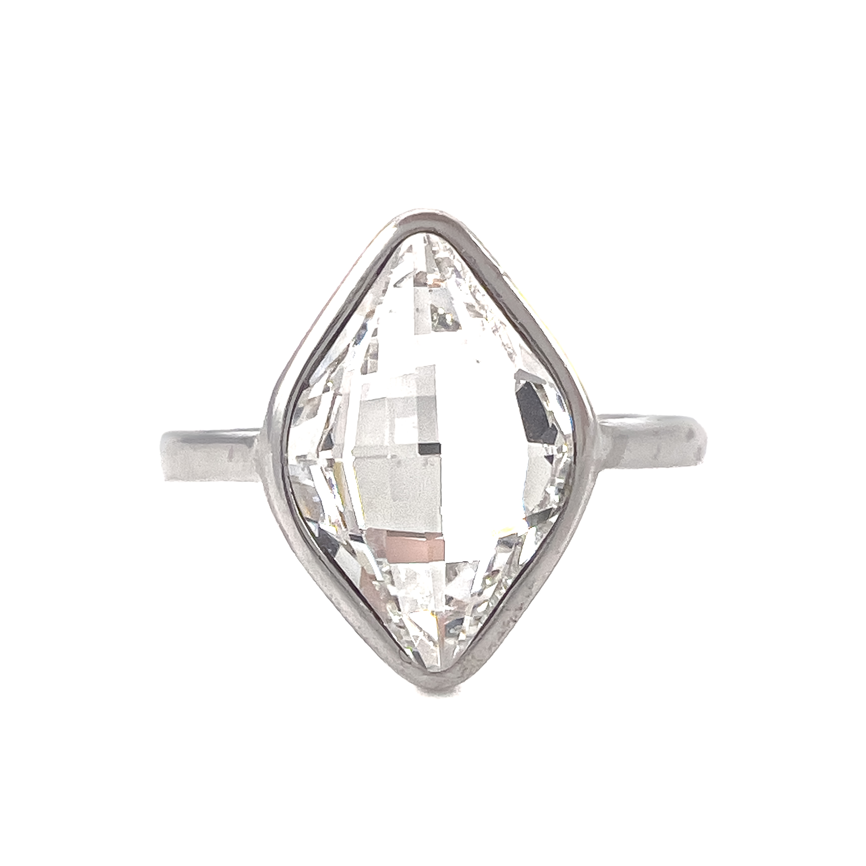 Кольцо из серебра с кварцем