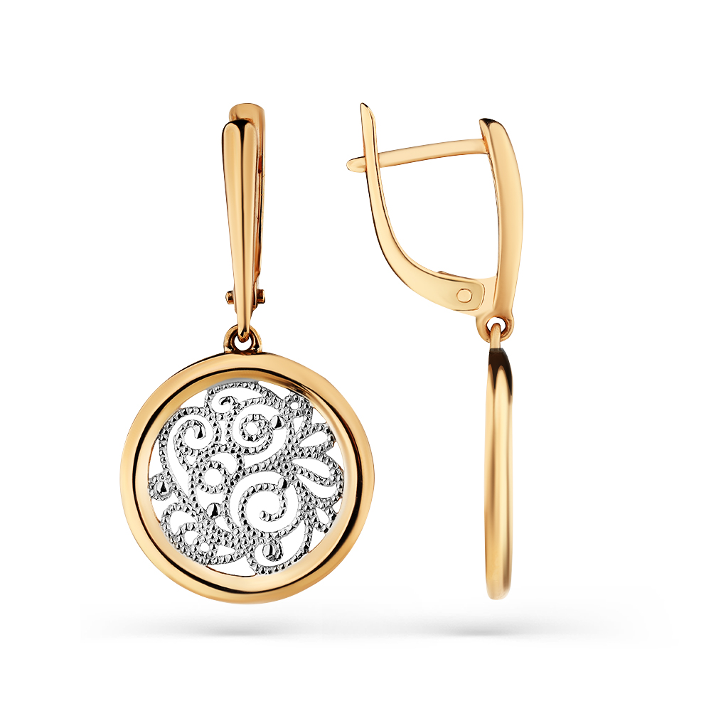 Подвеска из комбинированного золота