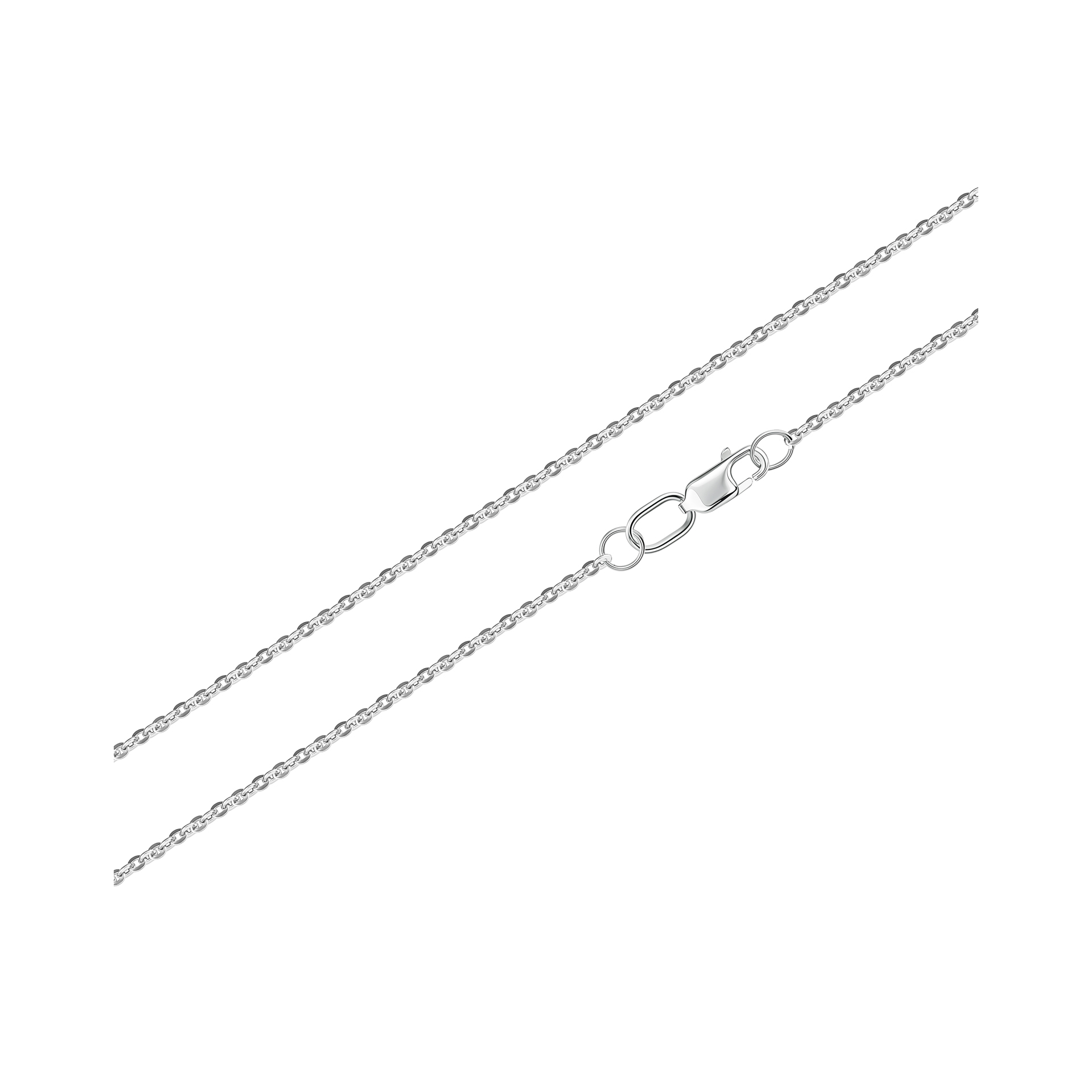 Цепь из серебра «Якорь круглый»