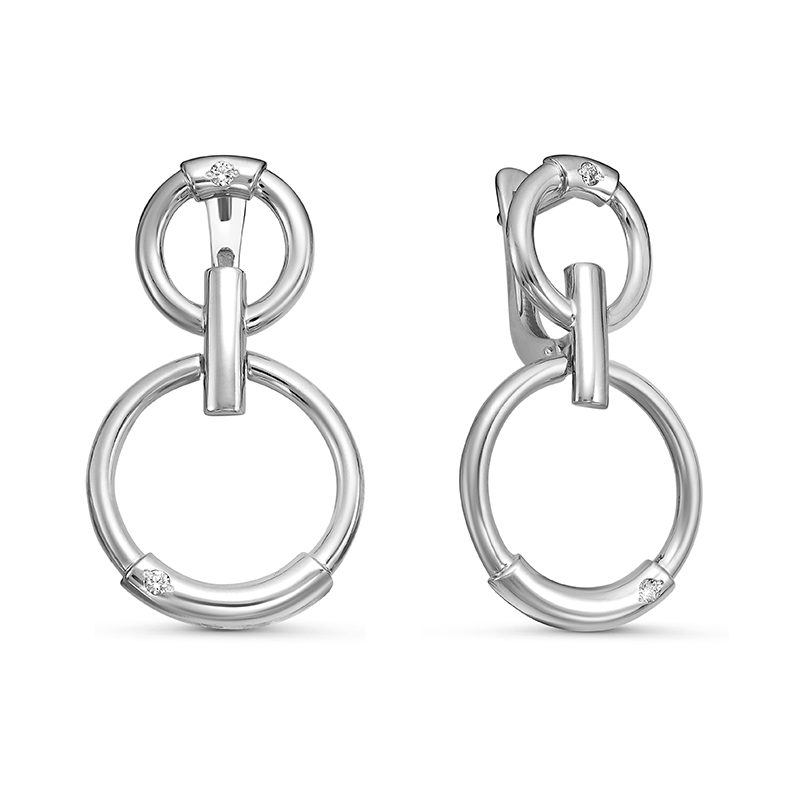 Серьги из золота с бриллиантами