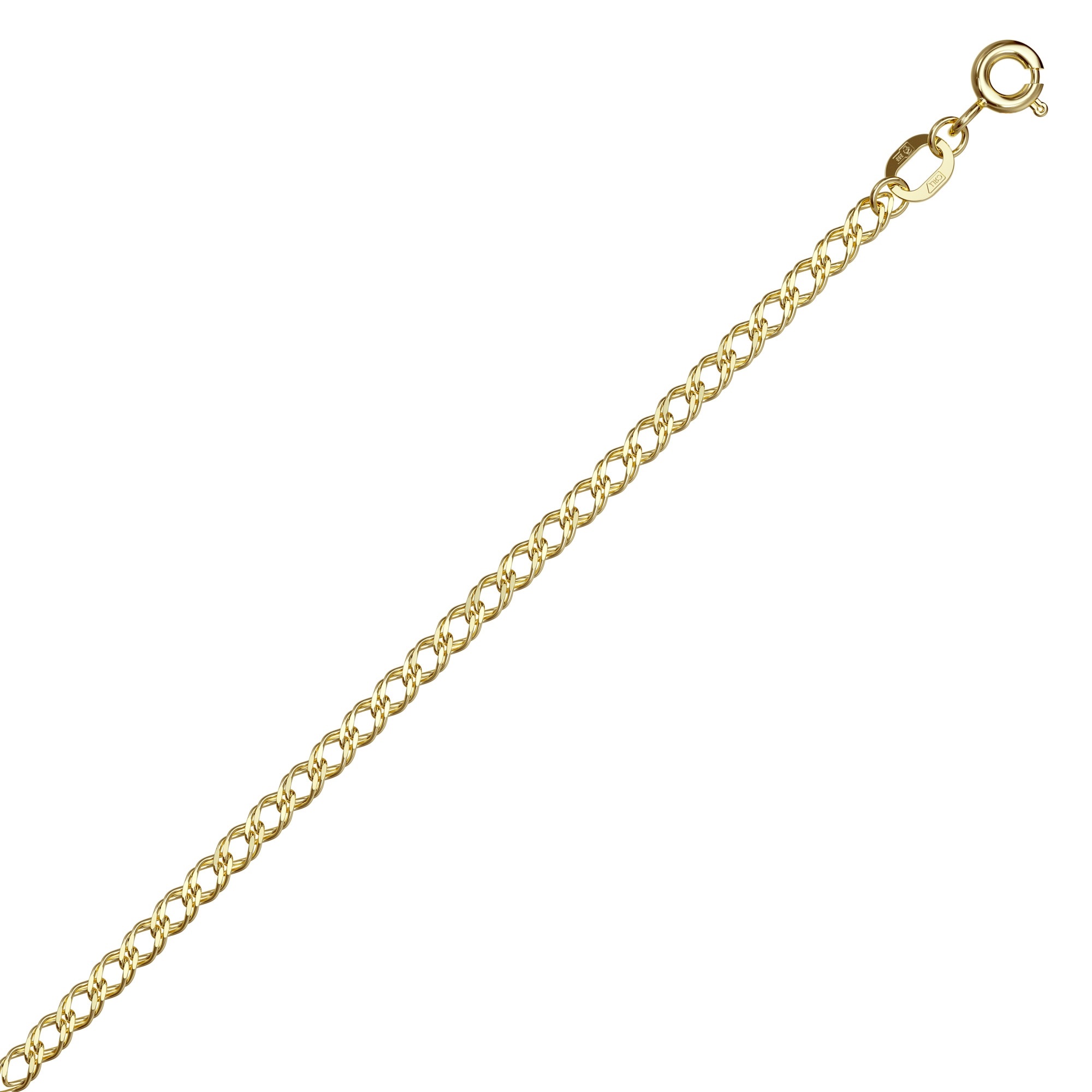 Цепь из желтого золота 585, плетение «Ромб двойной»