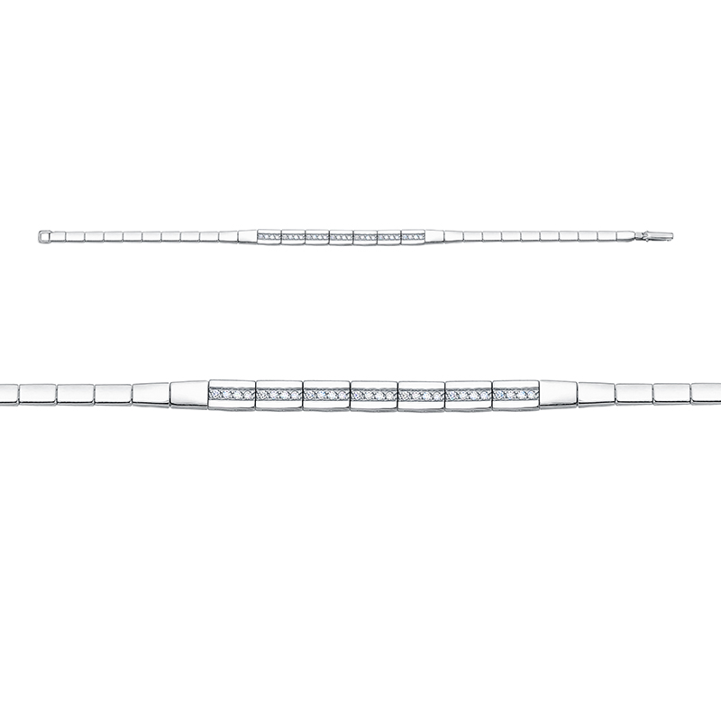 Браслет из белого золота с бриллиантами