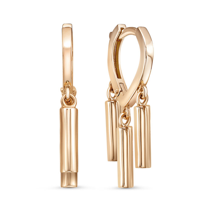 Серьги из красного золота