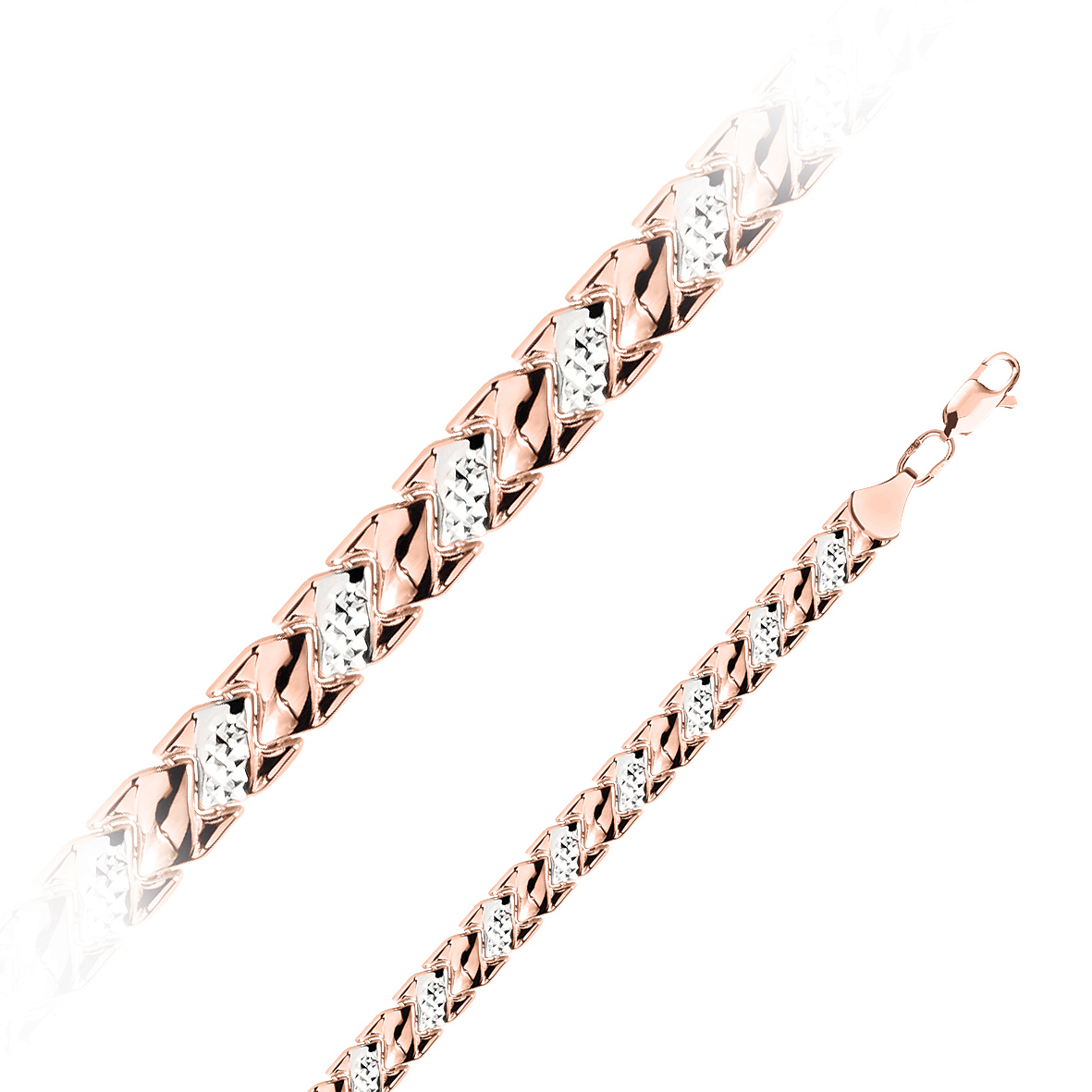 Браслет из комбинированного золота