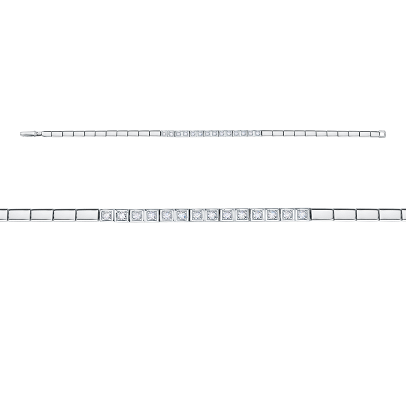 Браслет из белого золота с бриллиантами