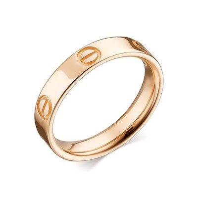 Обручальное кольцо из желтого золота