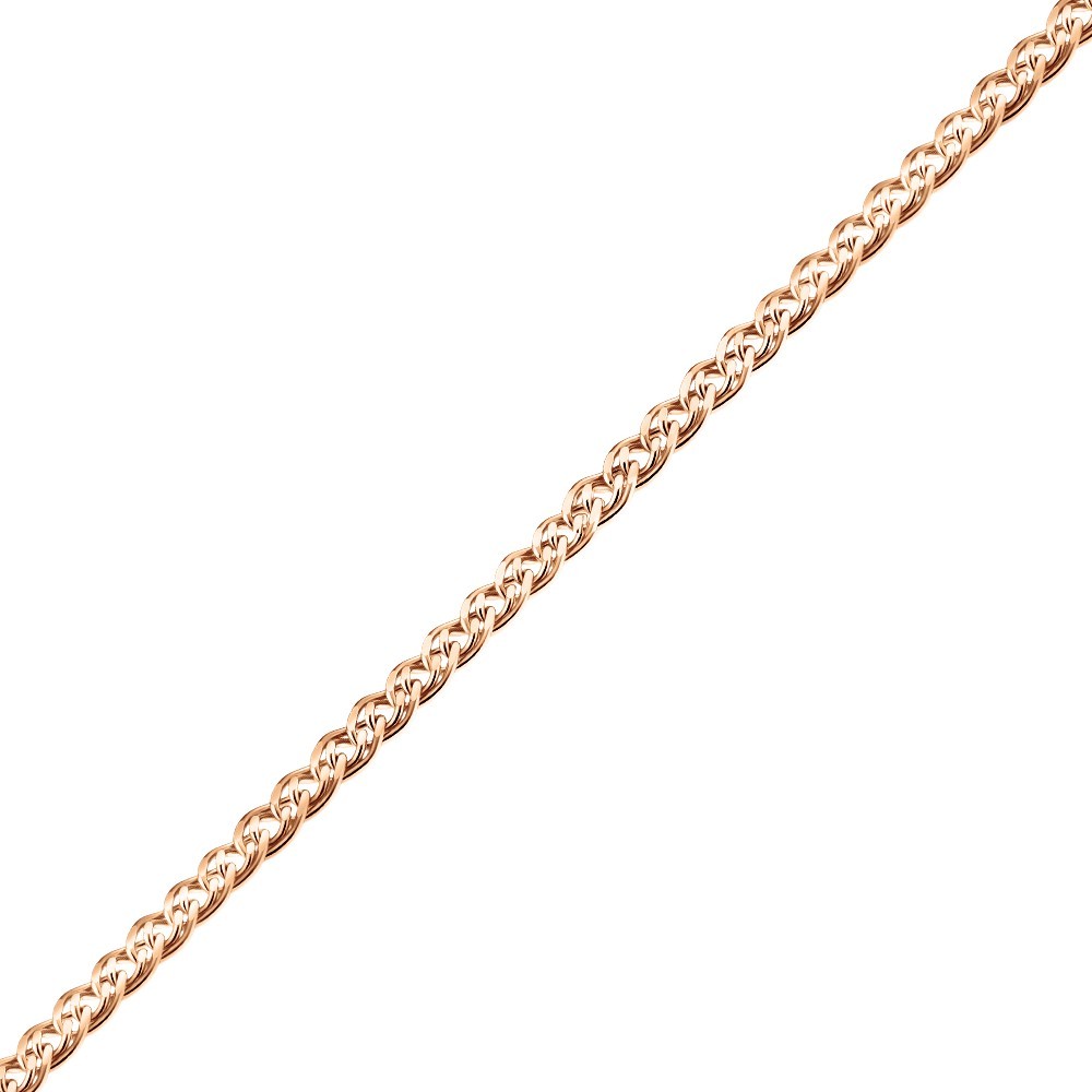 Цепь из красного золота 585, плетение «Нонна»