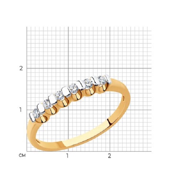 Кольцо из золота с бриллиантами