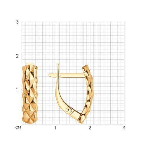 Серьги из красного золота