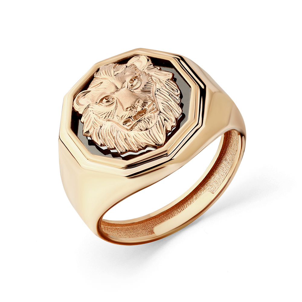 Печатка из красного золота 585 пробы