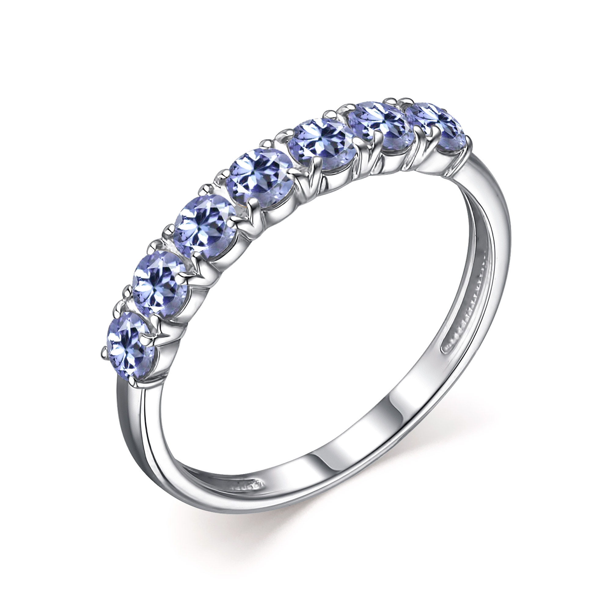 Кольцо из серебра с танзанитом