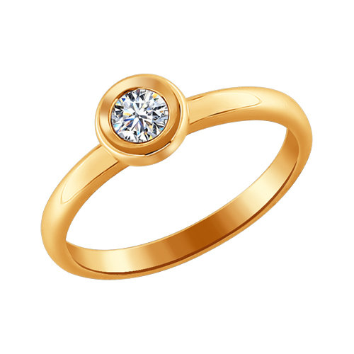 Кольцо из золота с бриллиантом