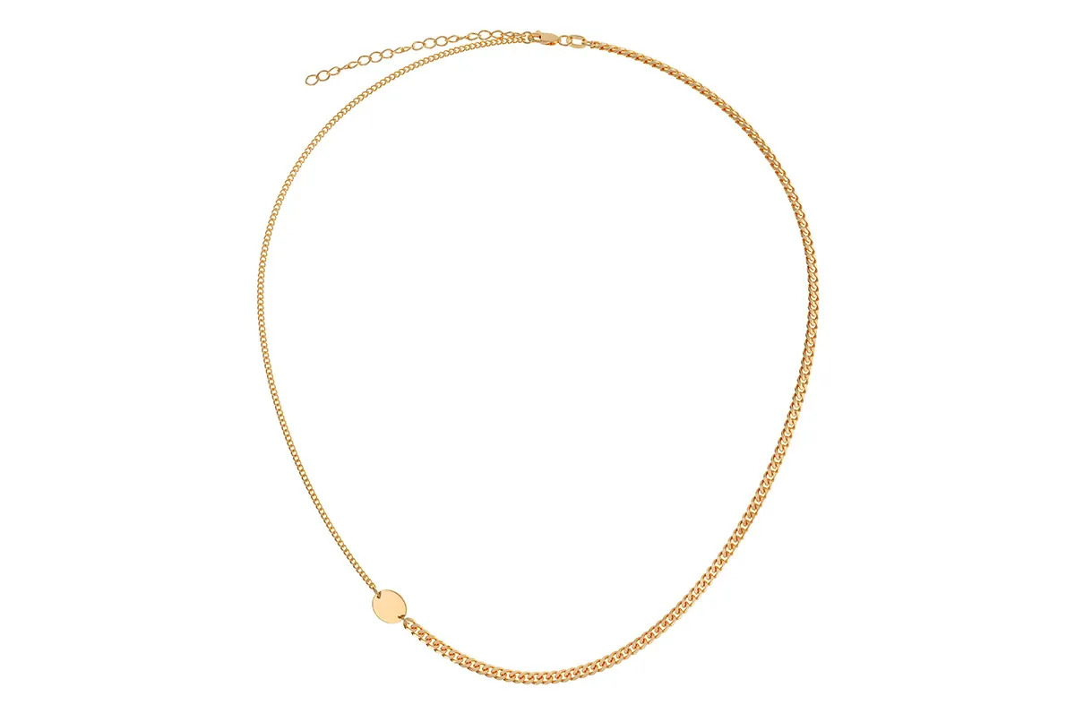 Колье из красного золота «Гурметы с диском»