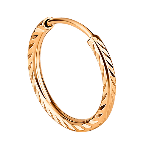 Моносерьга конго из красного золота