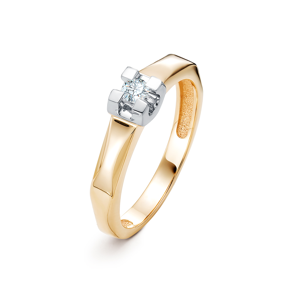 Кольцо из золота с бриллиантом