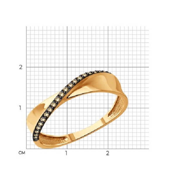 Кольцо из золота с бриллиантами