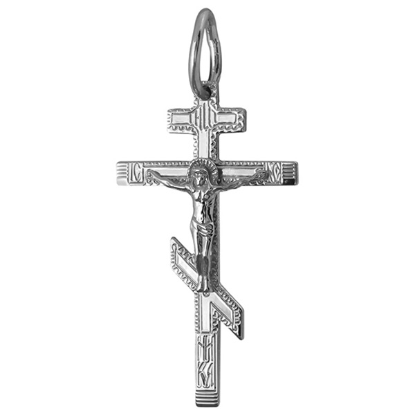 Крестик православный из серебра