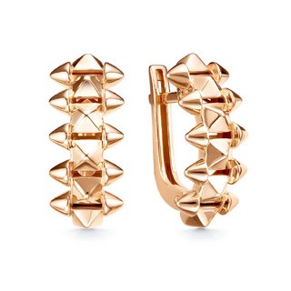 Серьги из красного золота