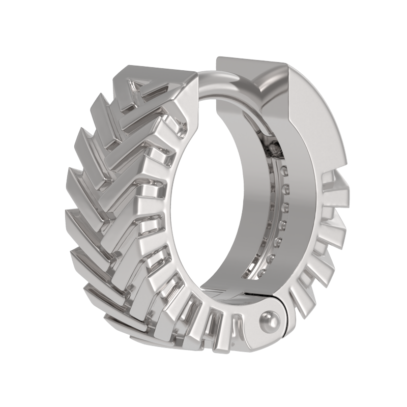 Моносерьга из серебра