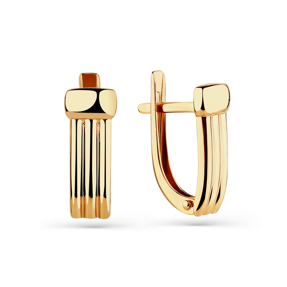 Серьги из красного золота