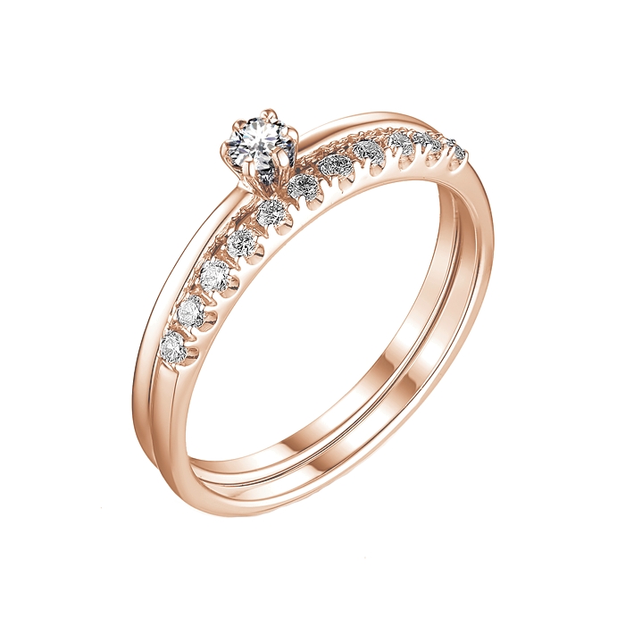 Кольцо из золота с бриллиантами