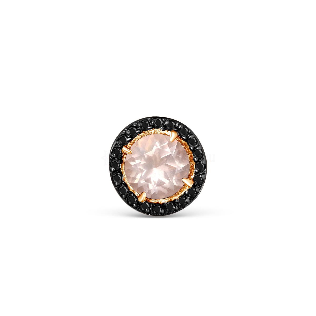 Подвеска из серебра с кварцем и шпинелью