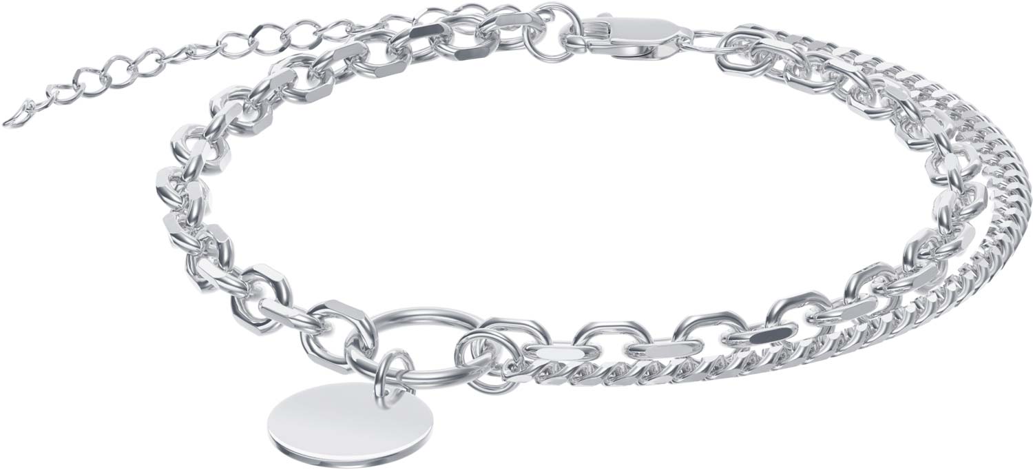 Браслет из серебра с подвеской