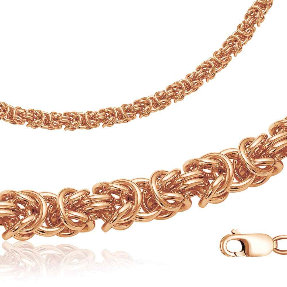 Цепь из красного золота, плетение «Фантазия»