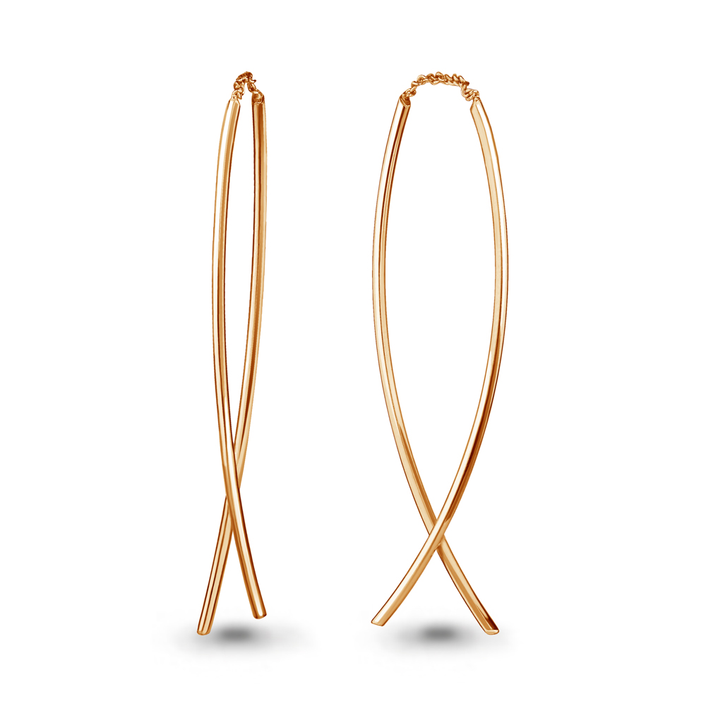 Серьги из красного золота