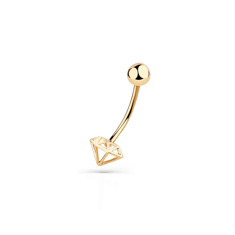 Пирсинг из красного золота