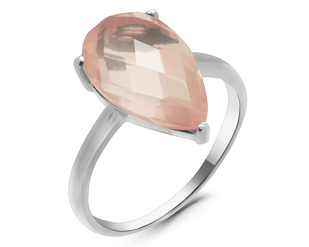 Кольцо из серебра с кварцем