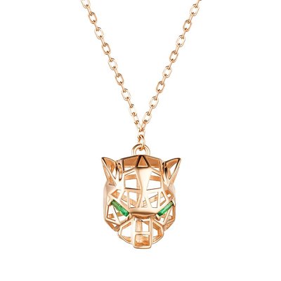 Колье из красного золота с подвеской