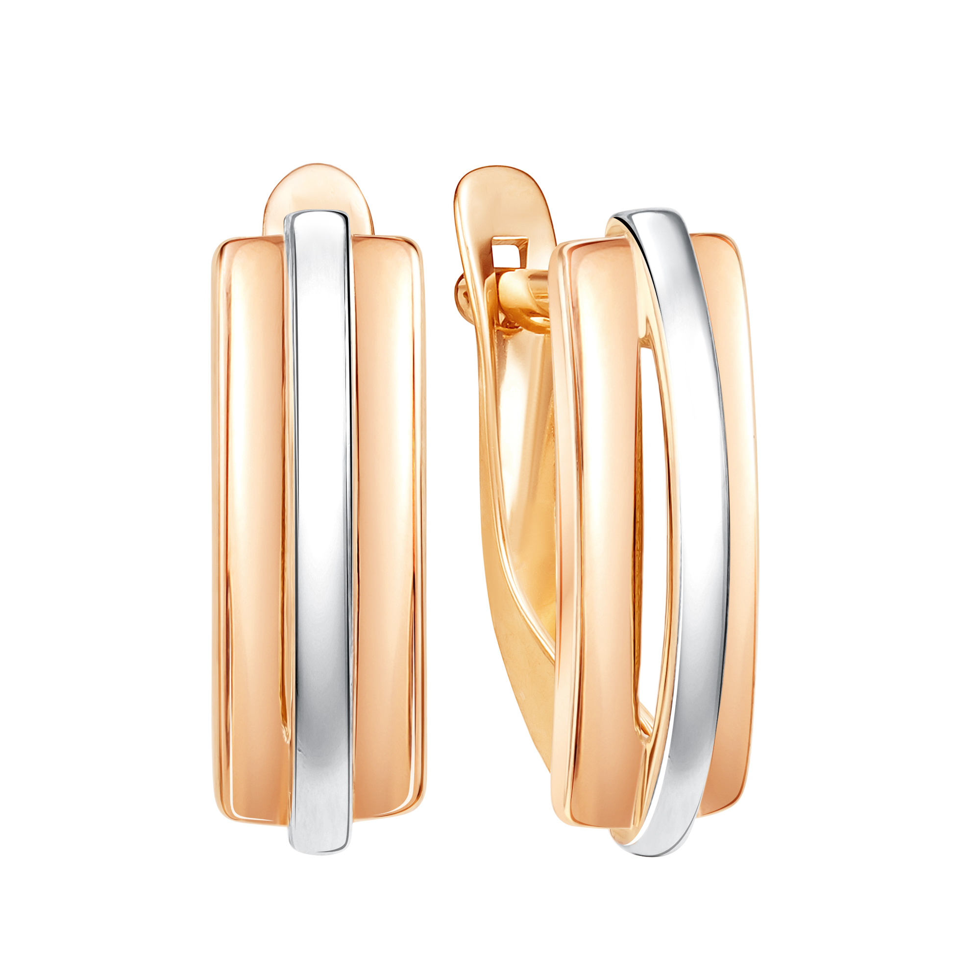 Серьги из красного золота