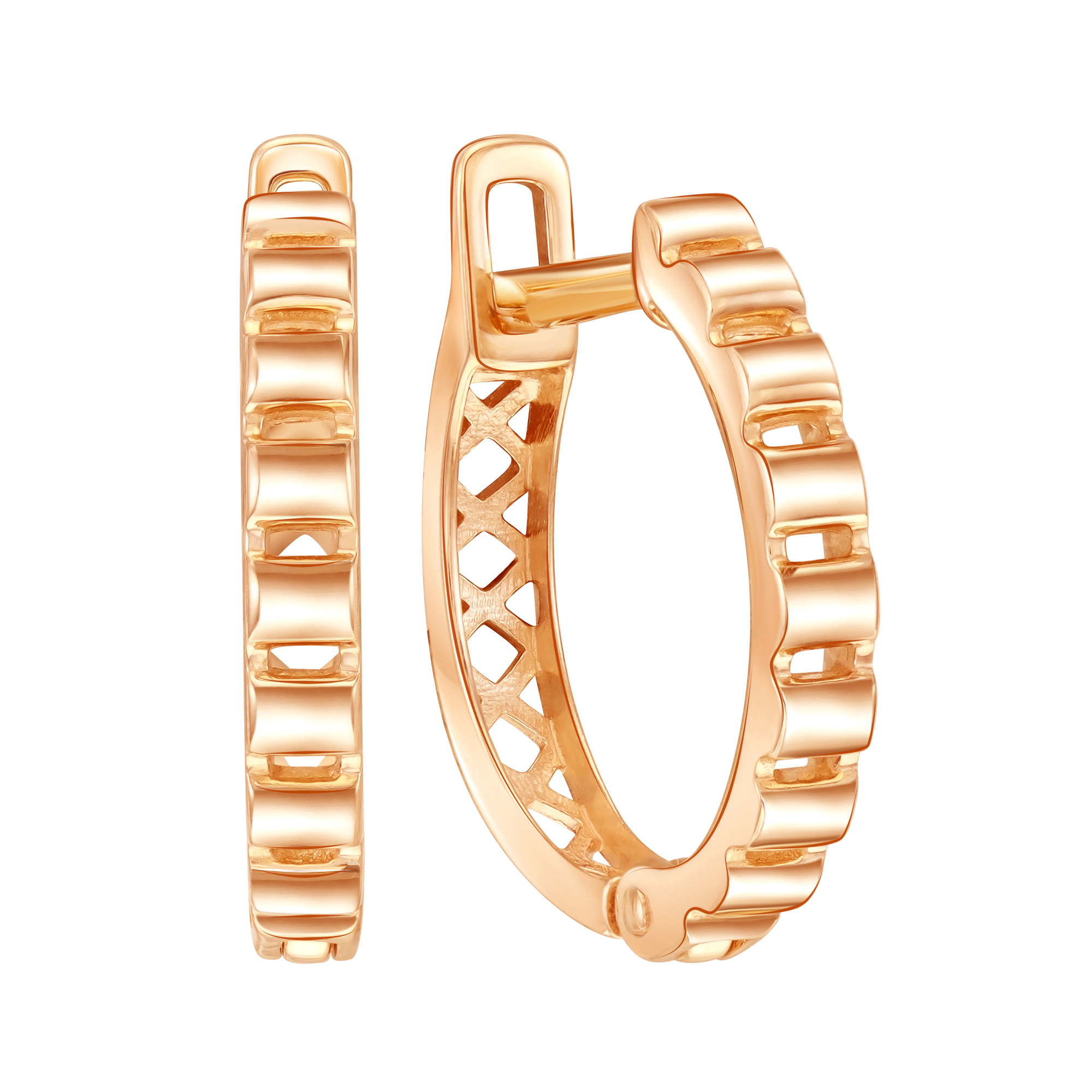 Серьги из красного золота