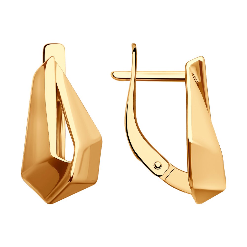 Серьги из красного золота