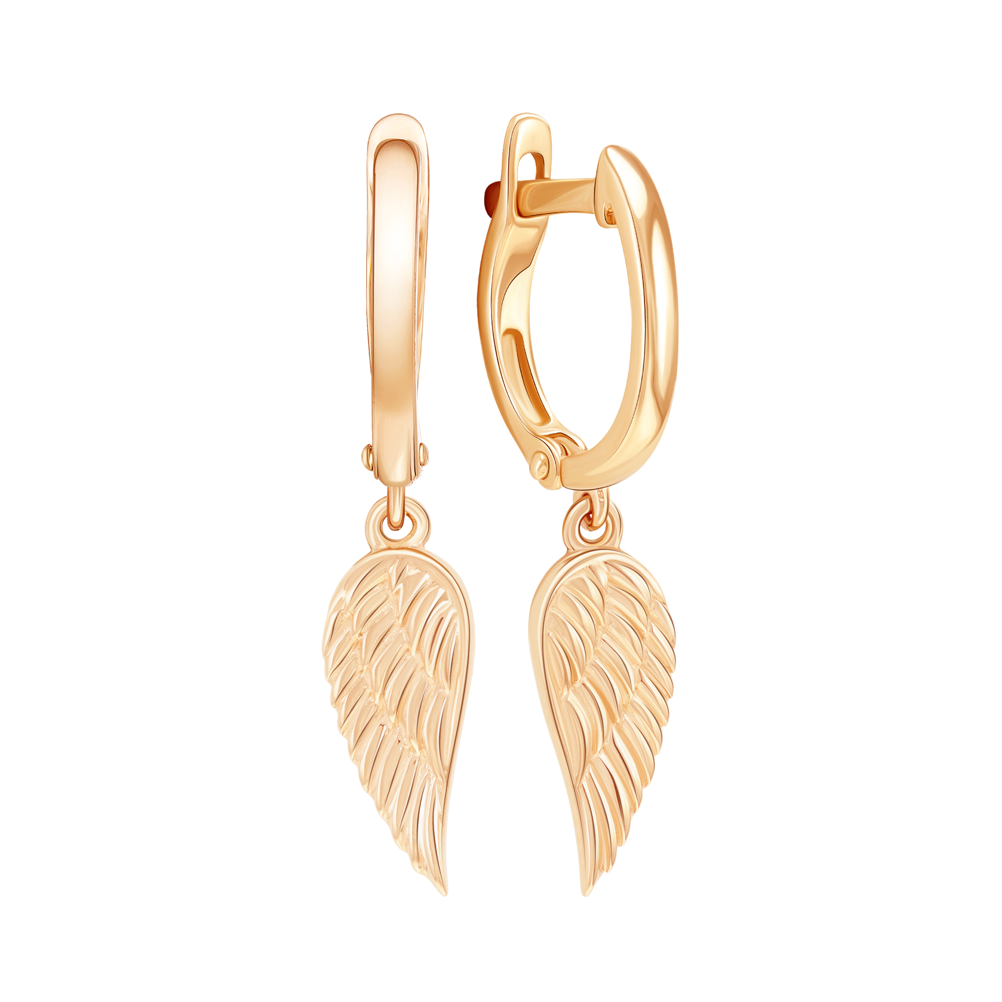 Серьги из красного золота