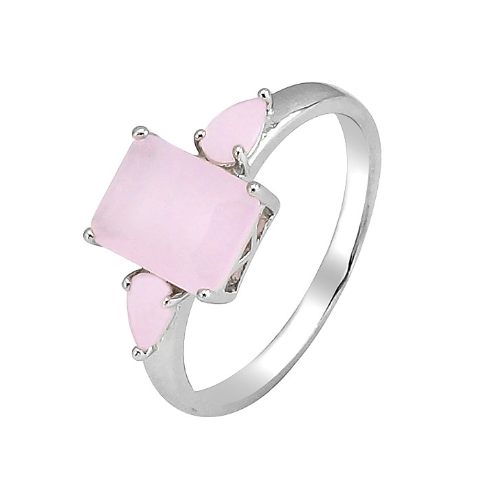 Кольцо из серебра с кварцем