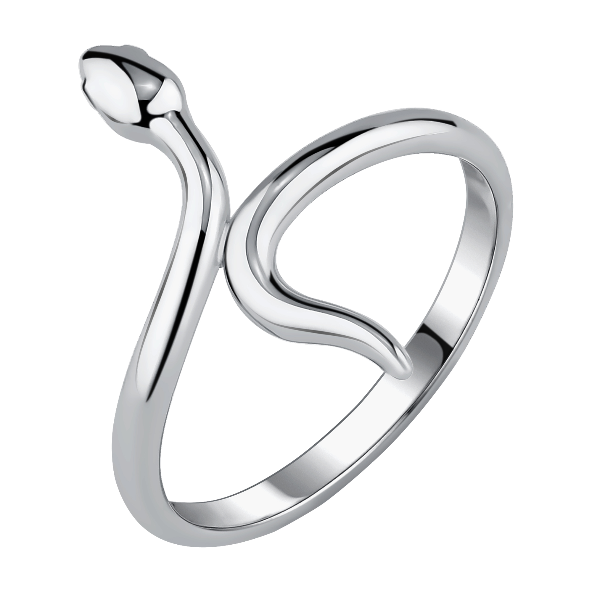 Кольцо из серебра «Змея»