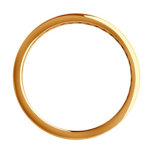 Кольцо из красного золота с фианитами