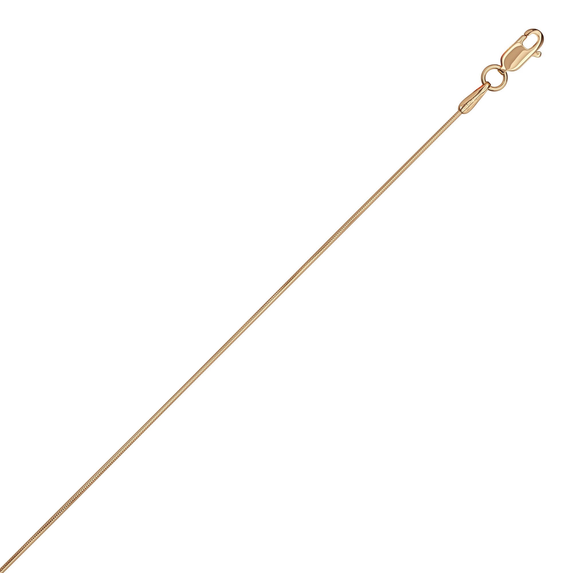 Цепь из красного золота 585, плетение «Снейк»