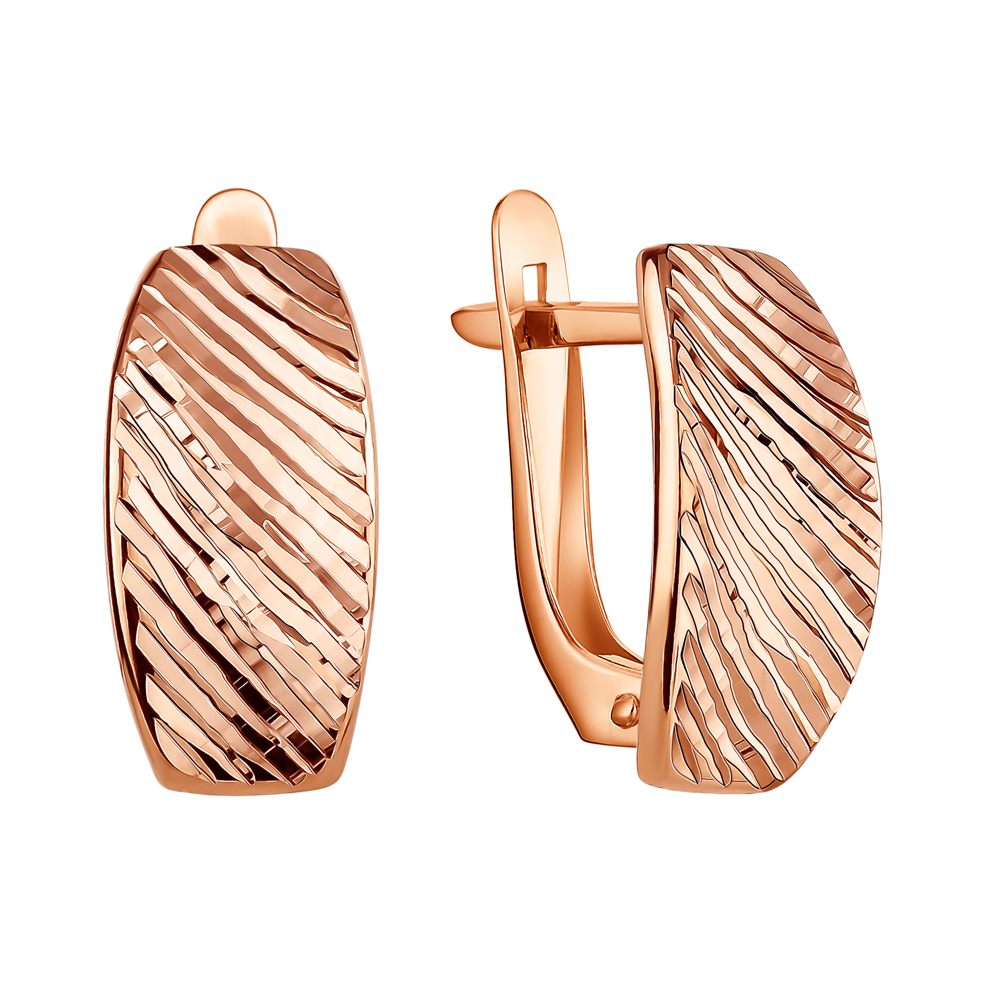 Серьги из красного золота